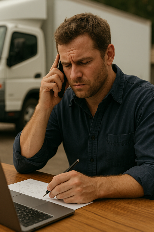 Man talking on phone