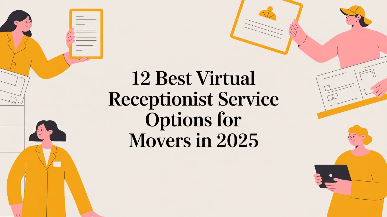 Virtual receptionist service options for movers