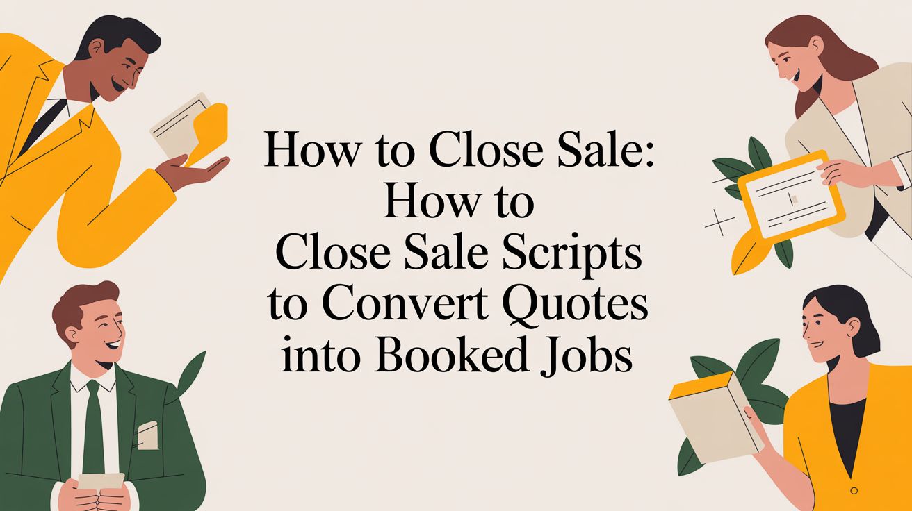 Convert quotes into booked jobs