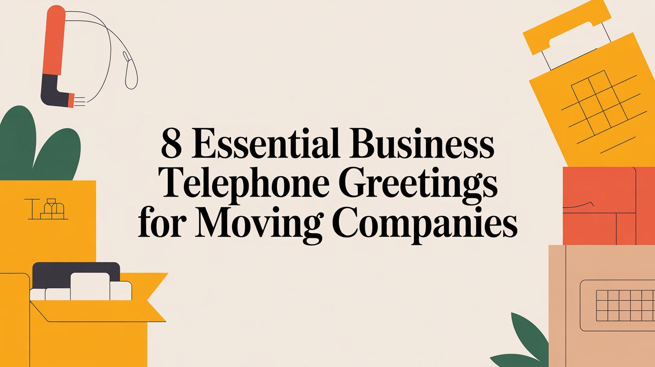Essential business telephone greetings for moving companies