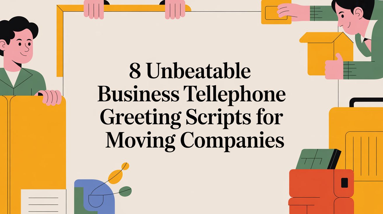 Business telephone greeting scripts for moving companies