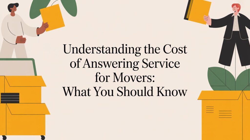 Understanding the cost of answering service for movers