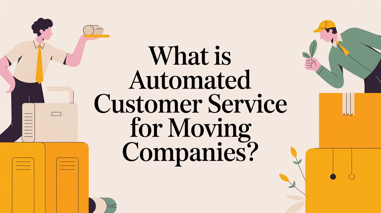 Automated customer service for moving companies