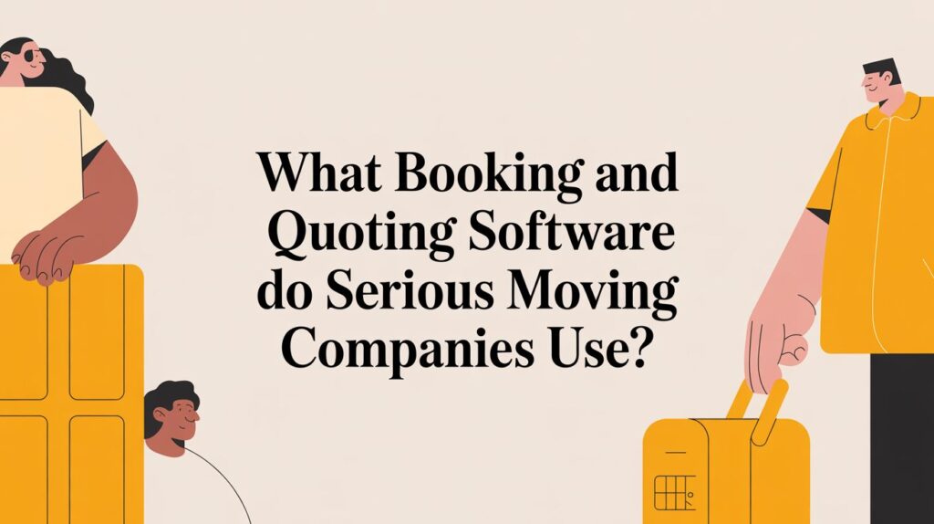 Booking and quoting software do serious moving companies use