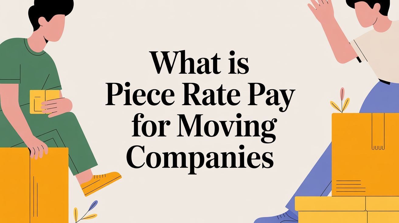 What is piece rate pay for moving companies