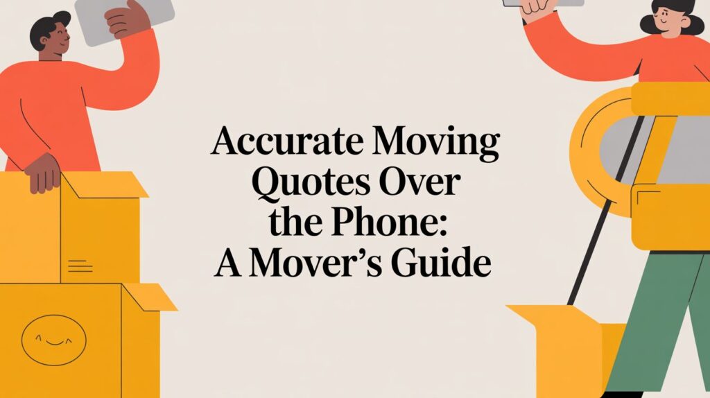 Accurate moving quotes over the phone
