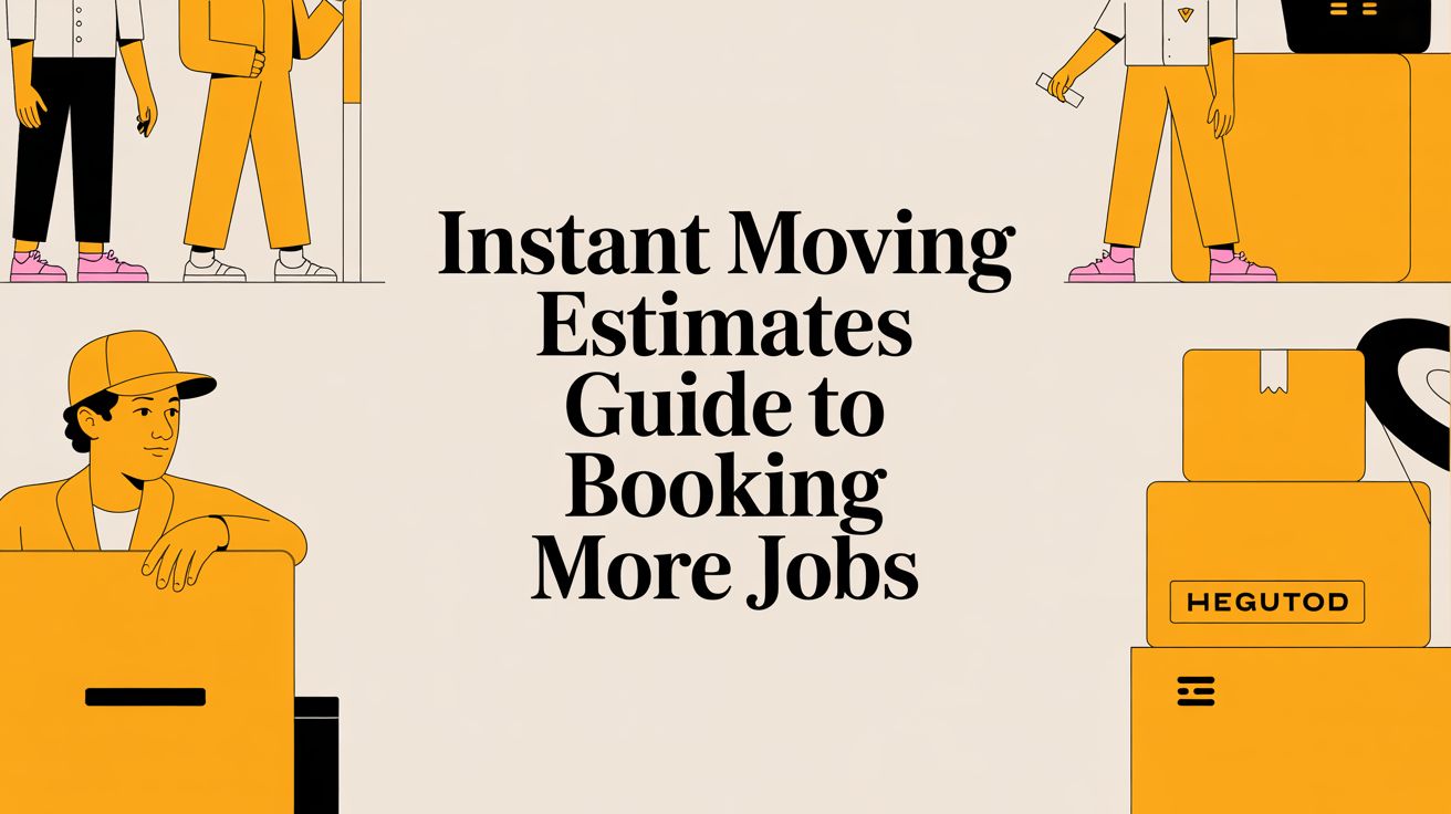 Instant moving estimates guide to booking more jobs