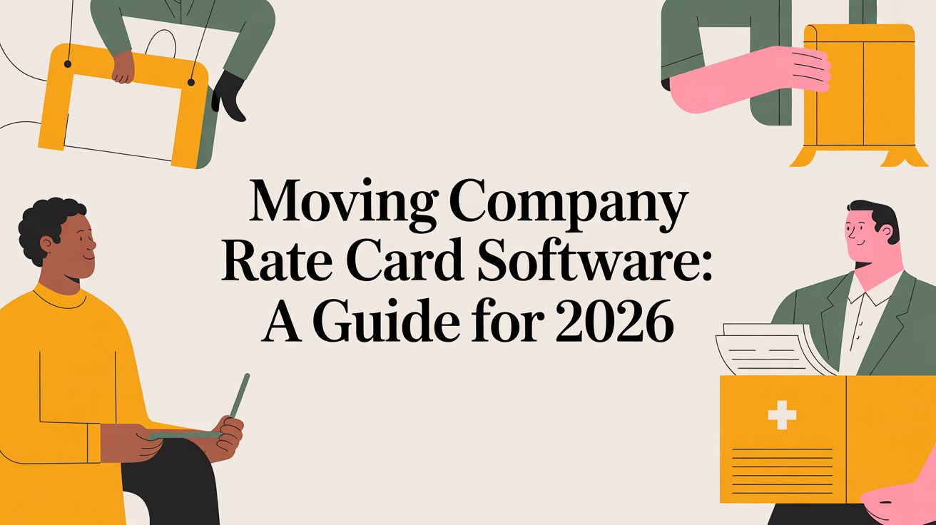 Moving company rate card software