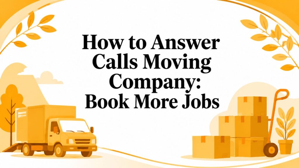 How to answer calls moving company book more jobs