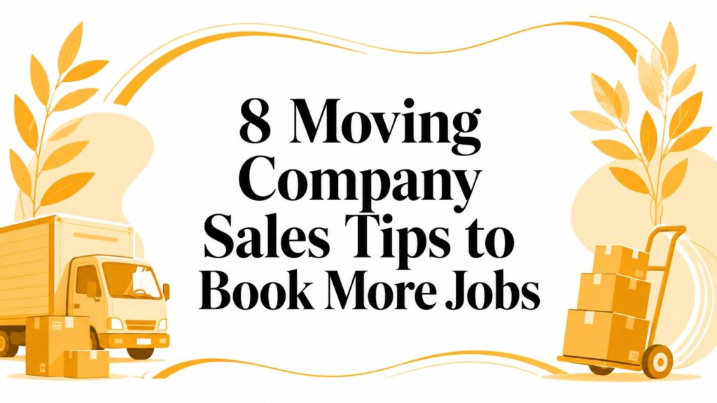 8 moving company sales tips to book more jobs