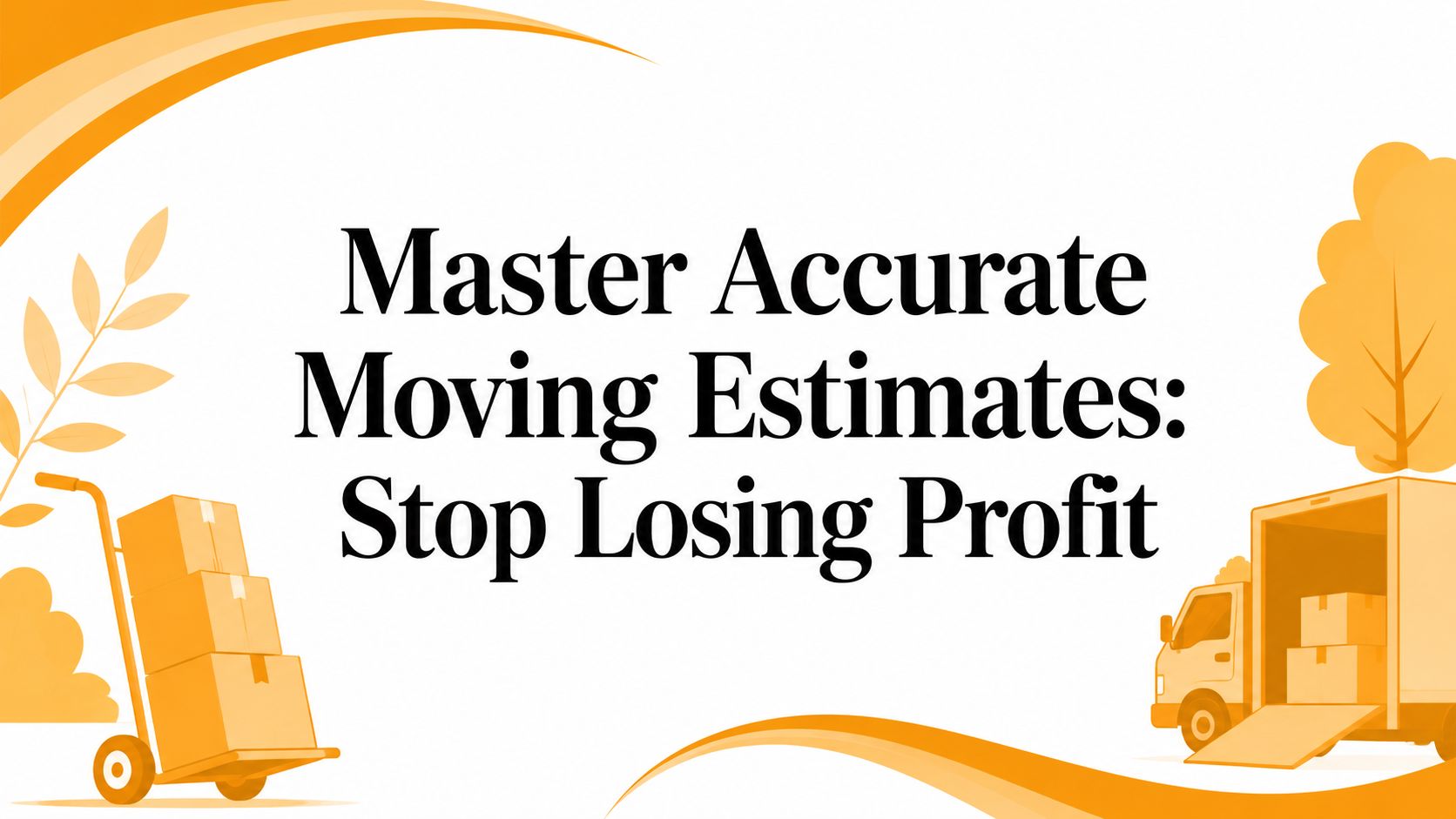 Master accurate moving estimates : stop losing profit