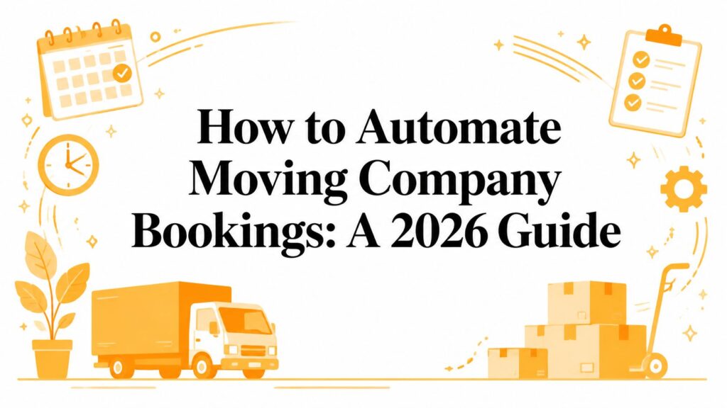 Moving company bookings : A 2026 guide