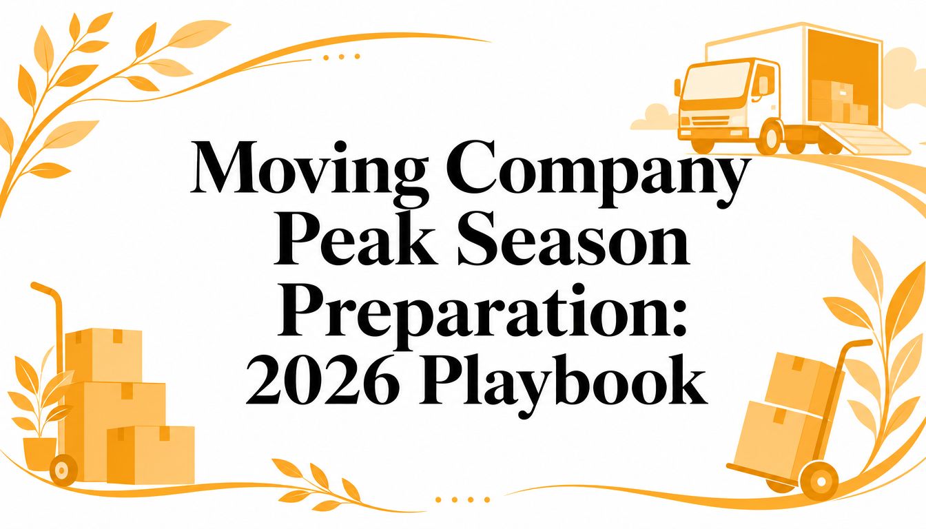 Moving company peak season preparation